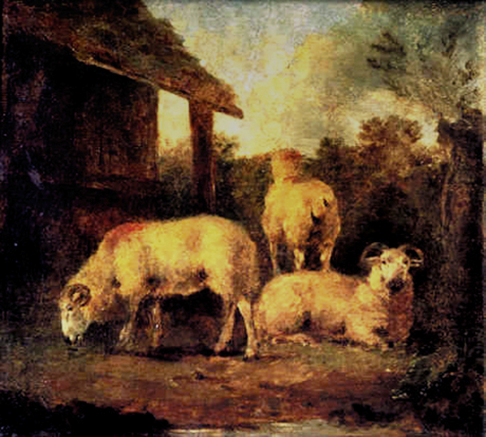 22 Rustic English Landscape George Moreland 1