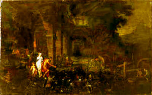 23. Allegory of Fire Circle of Jan van Kesse
