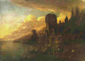 26. Italianate Landscape with Ruins Coast Karl du Jardin 1