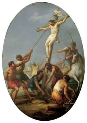 27. Cruifixion Signature Artist Grani circa 1700