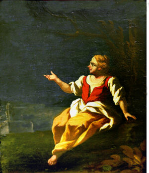28. Girl seated by a Well Attributed to Nicolas Berchem
