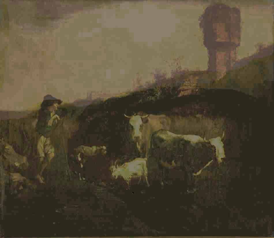 29 Shepard and Cattle Karel Dujardin attribution. 1626 1678 1