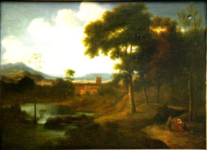 32. Classical Landscape with figures Attributed to Jan Frans van Bloemen