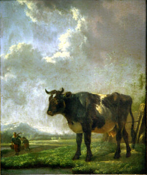 34. Milkmaid with Cattle Attributed to Aelbert Cuyp
