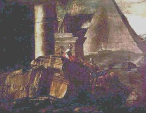35 Tomb of Caio Cestio Rome Giovanni Paolo Panini 1