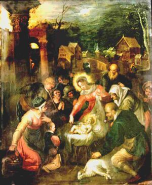 7. Nativity with Shepherd Johann Rottenhammer 1