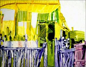 Abandoned Yellow Timber Hay Barn in Gippsland