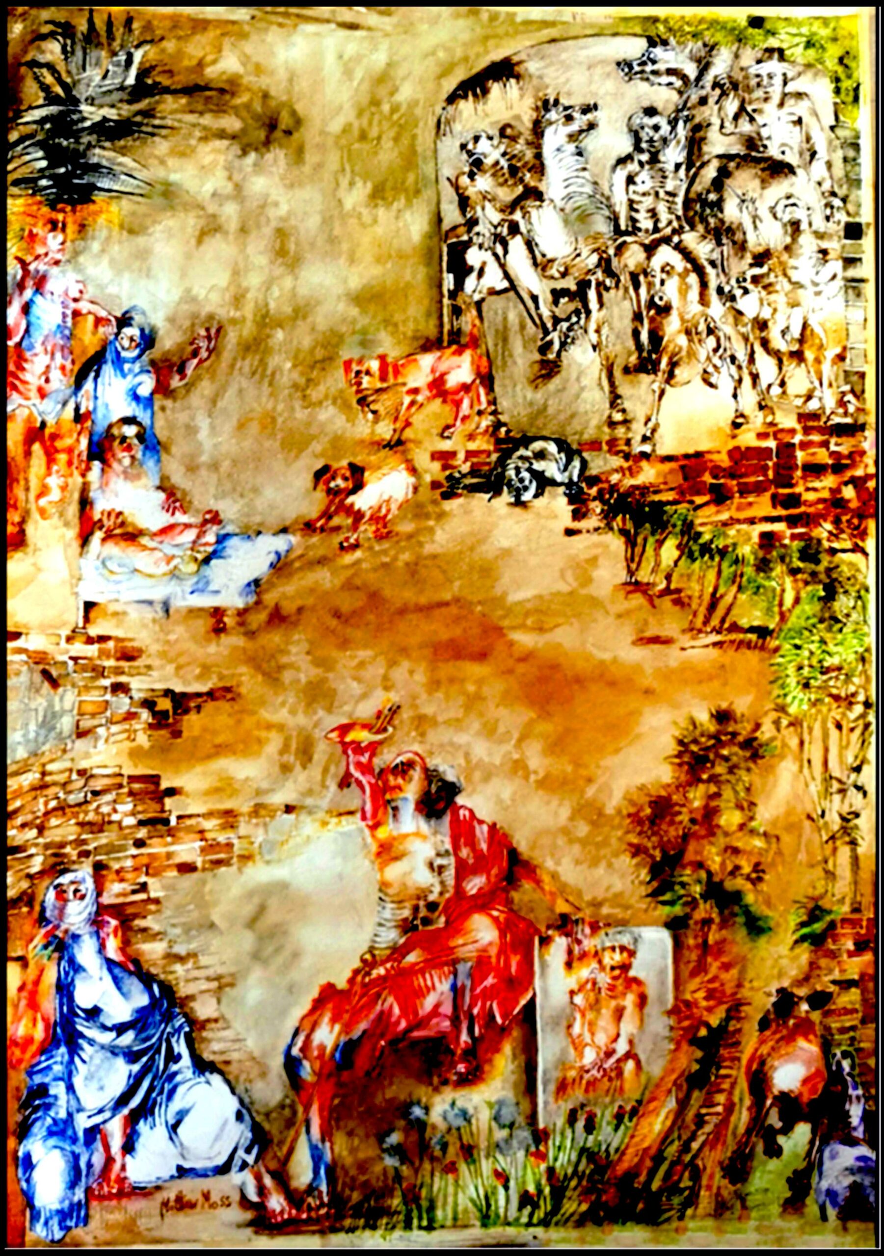 Large Rembrandt Pandemia watercolour scaled