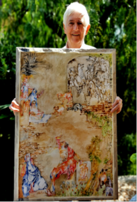 EN: matthew moss, and 'Rembrandt' outdoors IT: matthew moss e 'Rembrandt' all'aperto FR: matthew moss, et "Rembrandt" en dehors