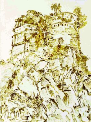 Medieval defensive fortifications Monaco