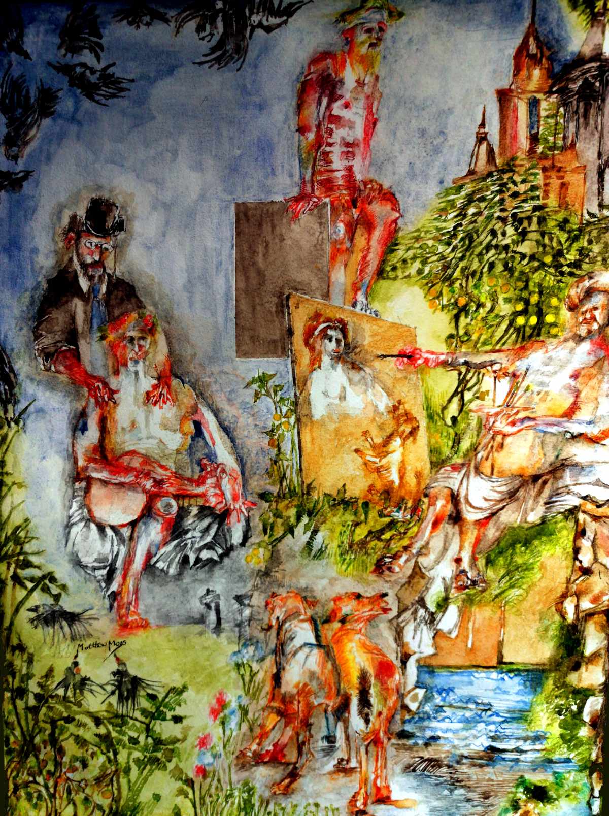 REMBRANDT INTERPRETS EDOUARD MANETS LE DEJEUNER SUR LHERBE