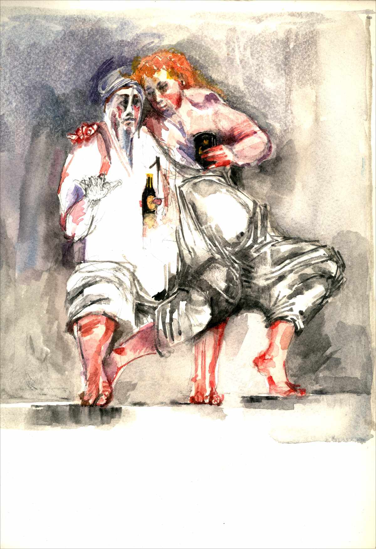 Rembrandt and his drinking companion