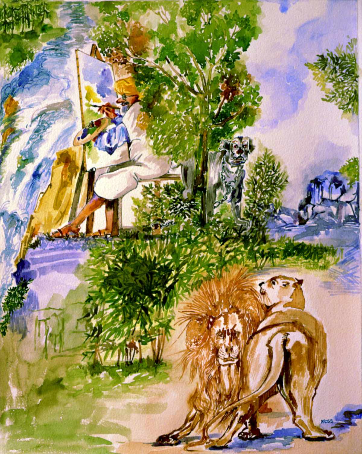 Rembrandt in the Lions Den