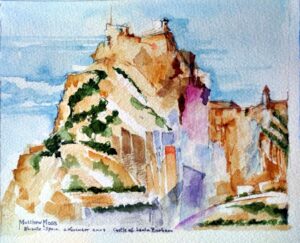 Santa Barbara castle Alicante 2009 Lower left signed