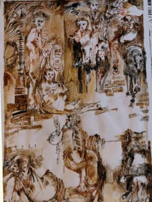 Study for Four horsemen of the apocalypse