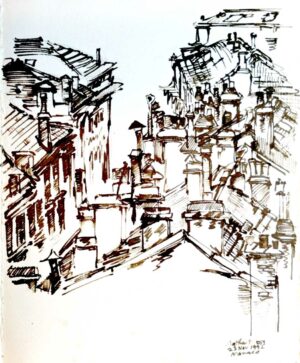 THE ROOFS OF OLD MONACO 1992