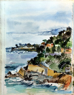 The rocky shores of Monaco